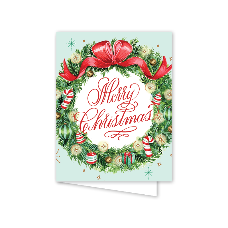 Christmas Memories Wreath: Single Card