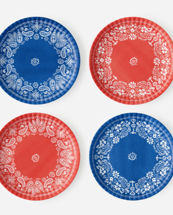American Holiday "Paper" Plate, Melamine, 9"