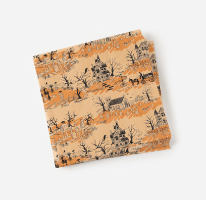 Halloween Toile Napkin, 20 Pk, Paper, 6.5"