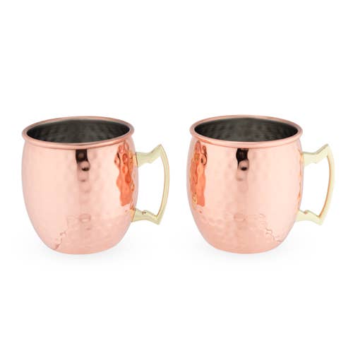 Hammered Moscow Mule Copper Mugs