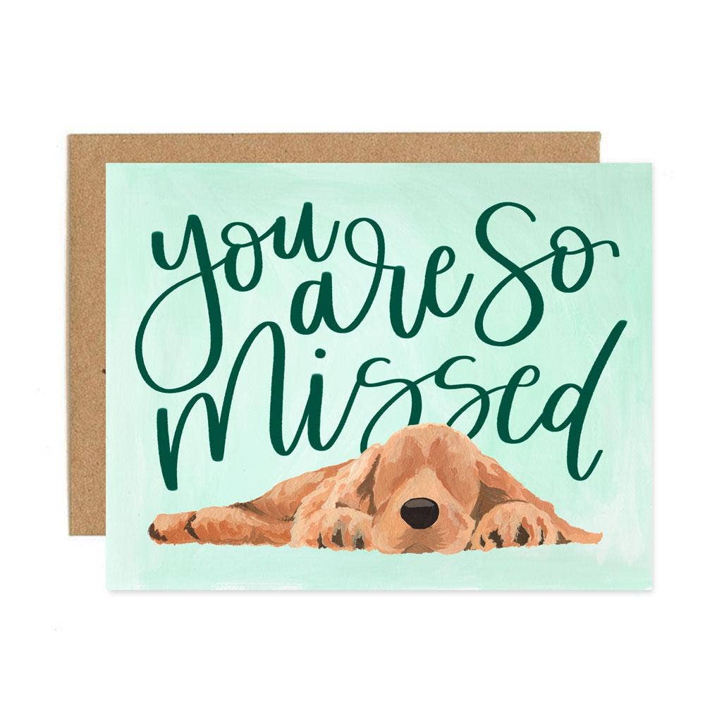 So Missed Spaniel Greeting Card