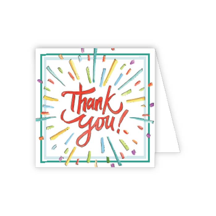Thank You Burst Enclosure Card