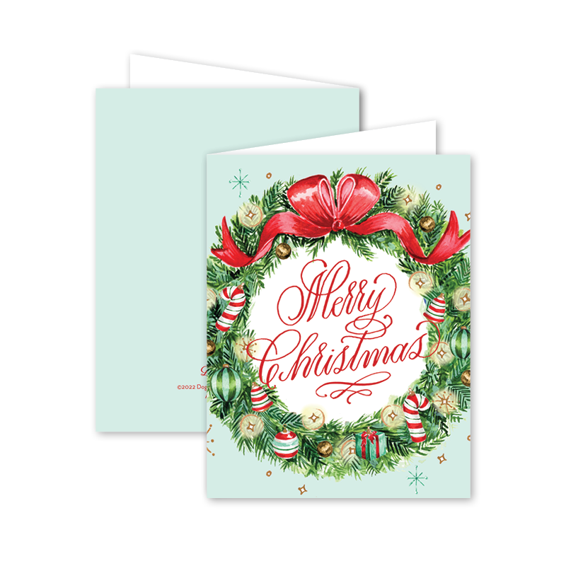 Christmas Memories Wreath: Single Card