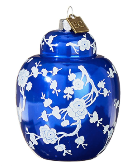 Royal Blue Ginger Jar Ornament