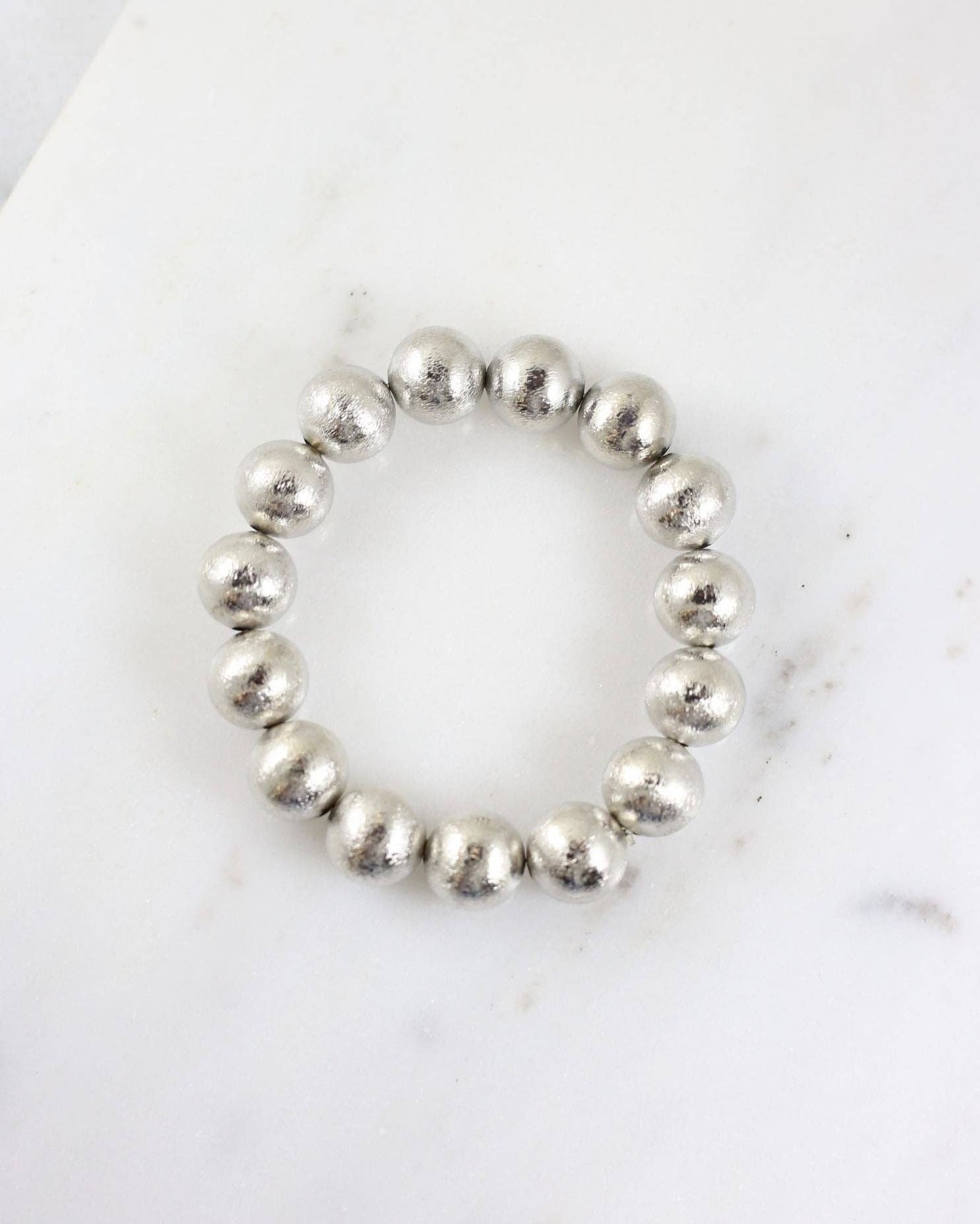 Buchanan Textured Ball Bracelet SILVER