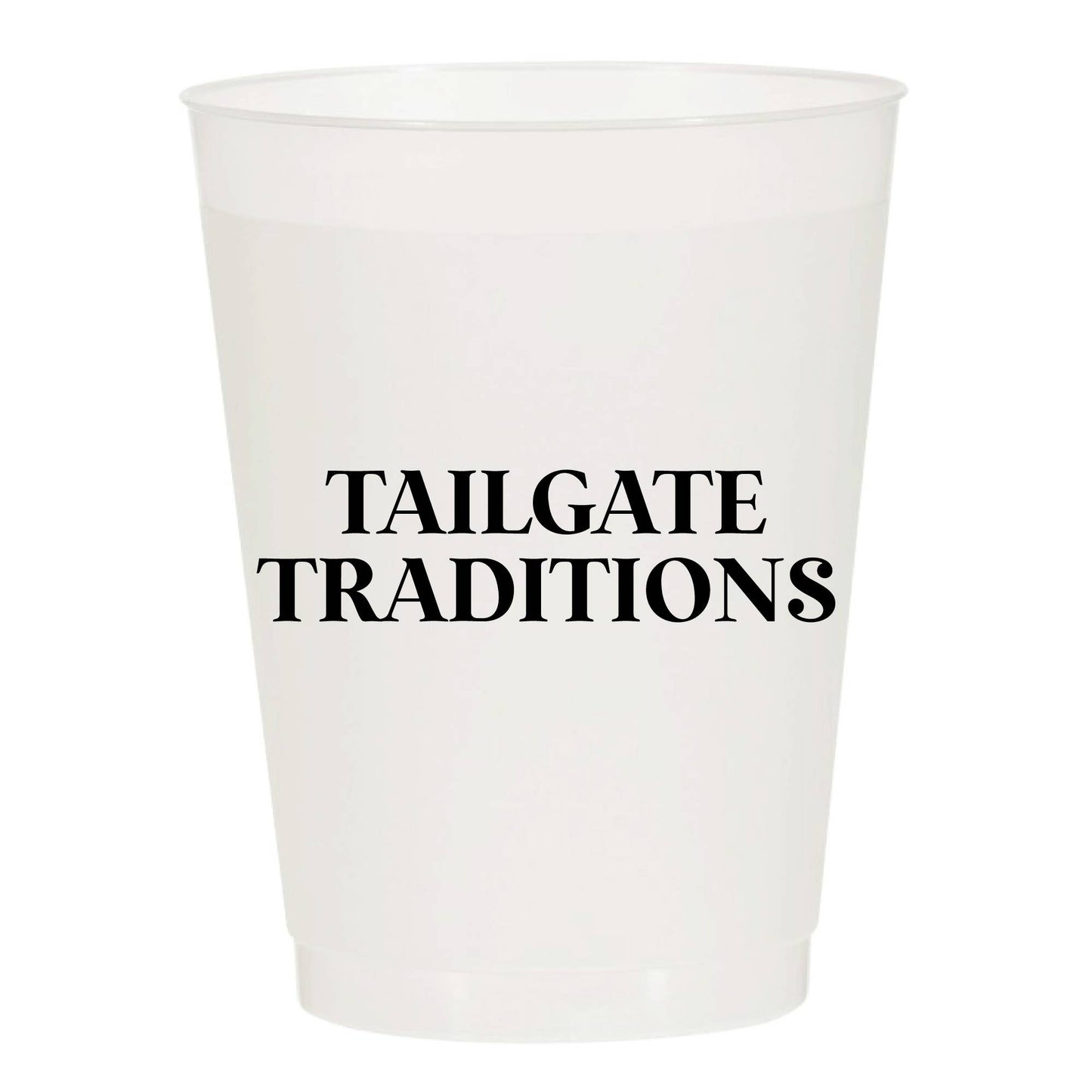 Tailgate Traditions Football Party - Set of 10 Reusable Cups