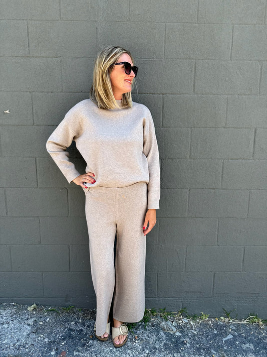 Knit Lounge Pants - Mocha