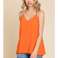 Button Down Flare Cami Top