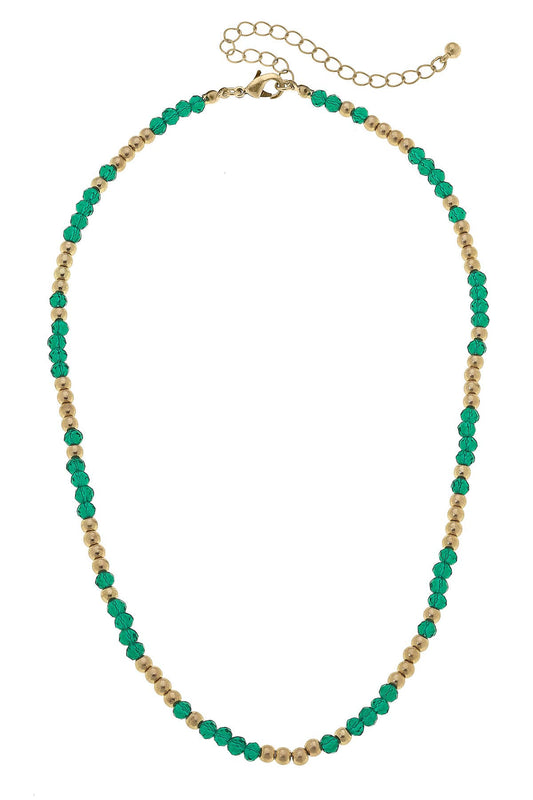 Gabbi Necklace: Emerald