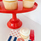 Red Melamine Cake Stand