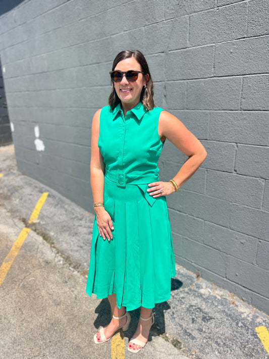 Jade Sleeveless Midi Dress