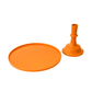 Orange Pedestal Cake Stand