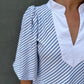 The Tory Dress - Chambray Stripe