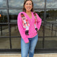 Queen of Sparkles Pink Nutcracker Cardigan