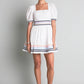 Poplin Mini Dress with Ric Rac Trim