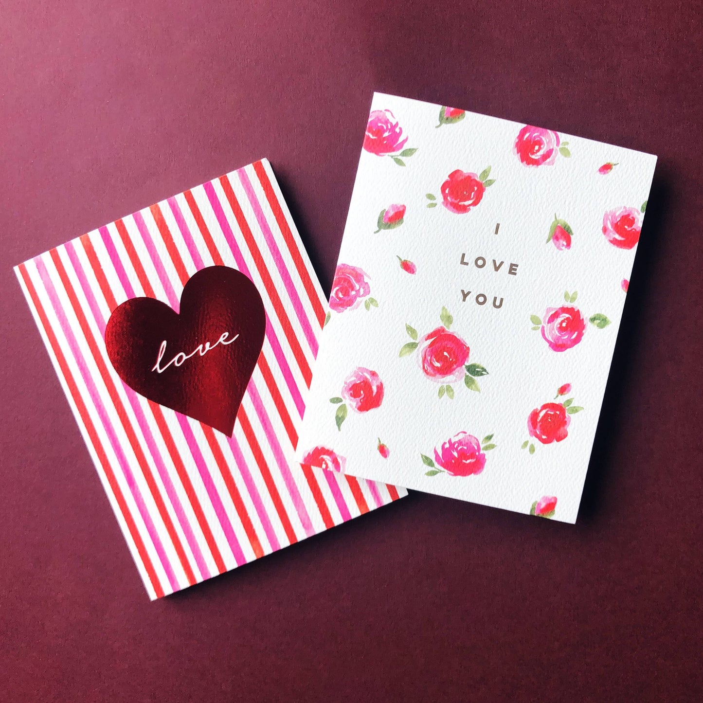I Love You Roses Greeting Card | Valentine Love Friendship