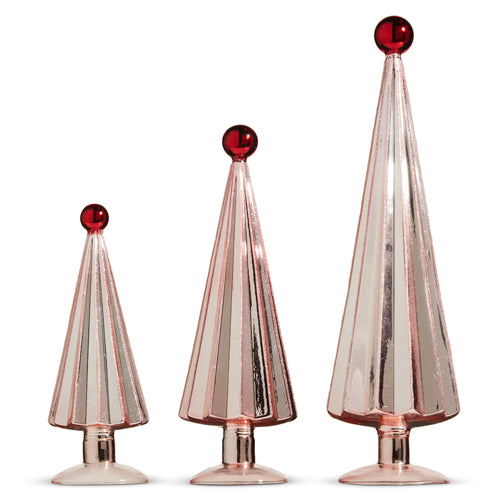 PINK TREES WITH BALL TIP - 3 Sizes