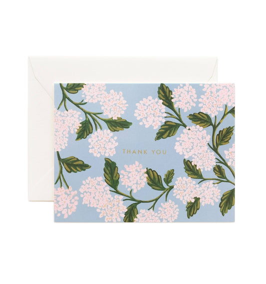 Hydrangea Thank You Card