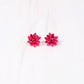 Bow Topper Earring FUCHSIA