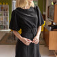 Puff Sleeve Princess Line Sheath Dress