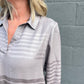 Metallic Stripe Blouse