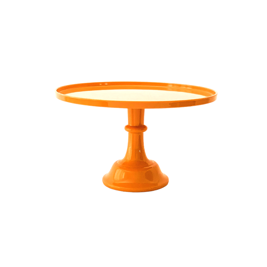 Orange Pedestal Cake Stand