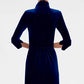 Twist & Shout Dress - Navy Silky Velvet