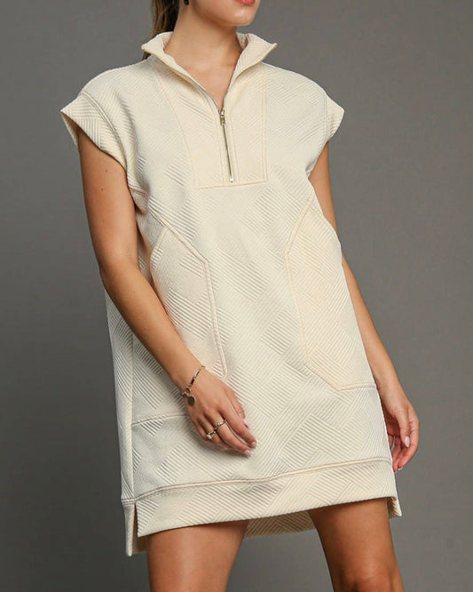 The Hayden Knit Dress With Half Zip