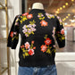 THML Short Sleeve Floral Knit Sweater Top