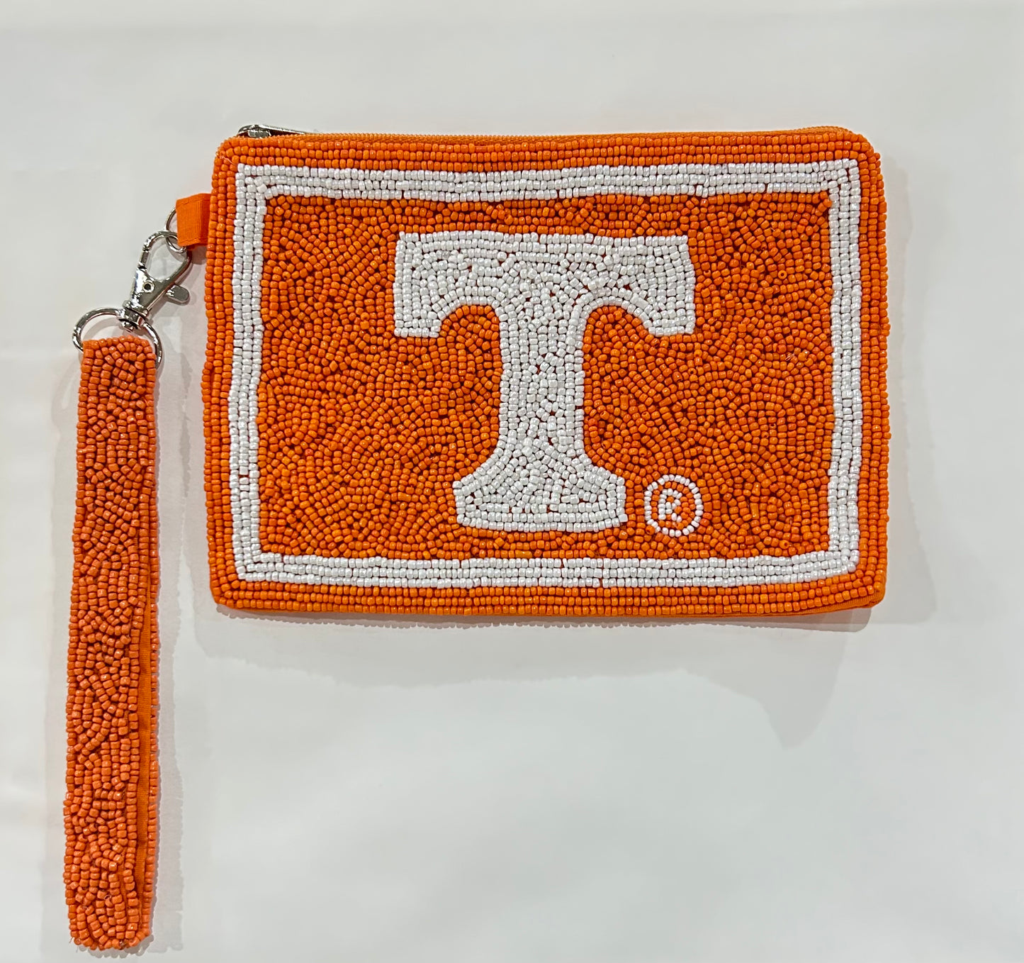 Tennessee Orange Beaded Wristlet