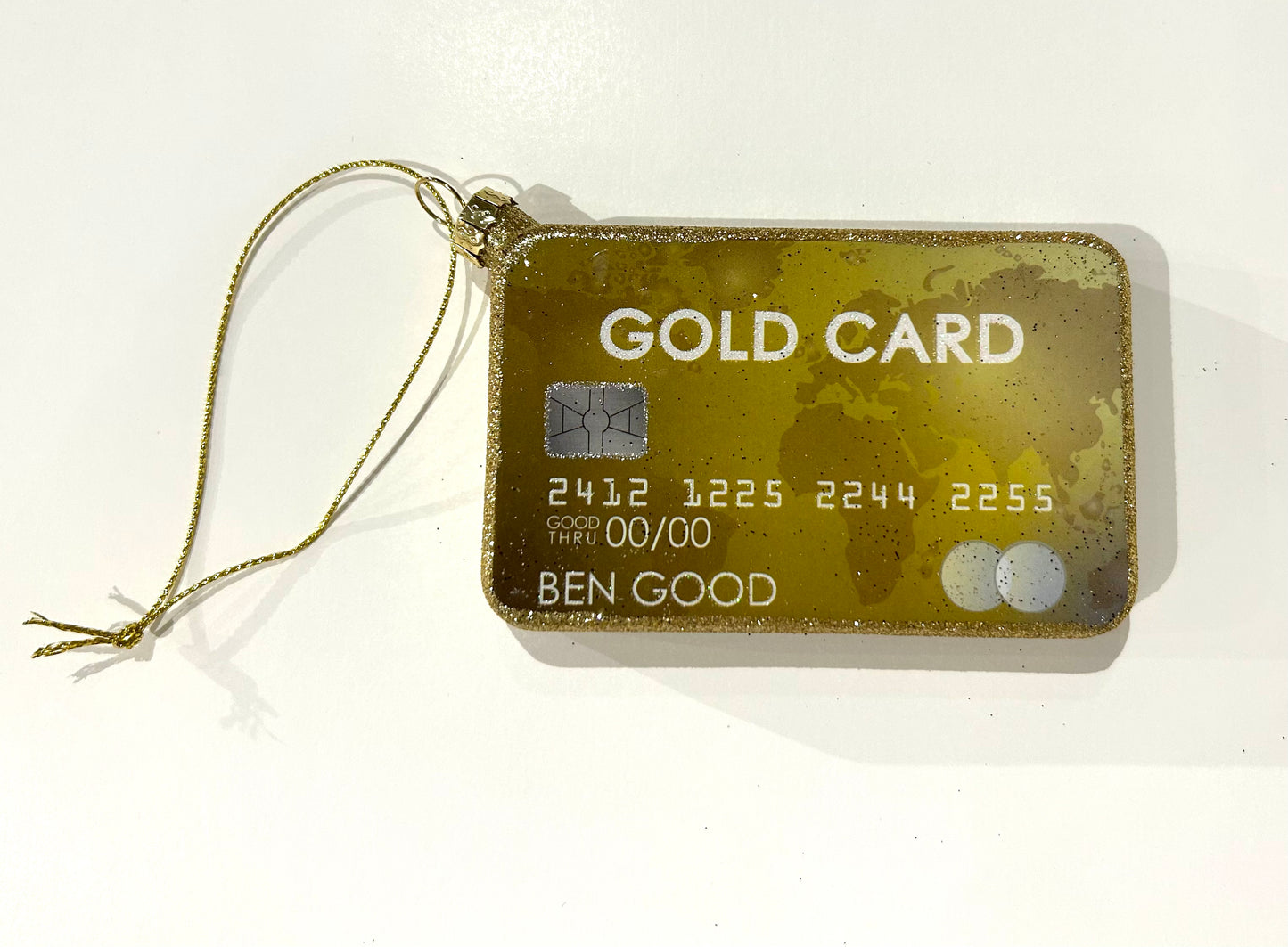 Gold Card Ornament