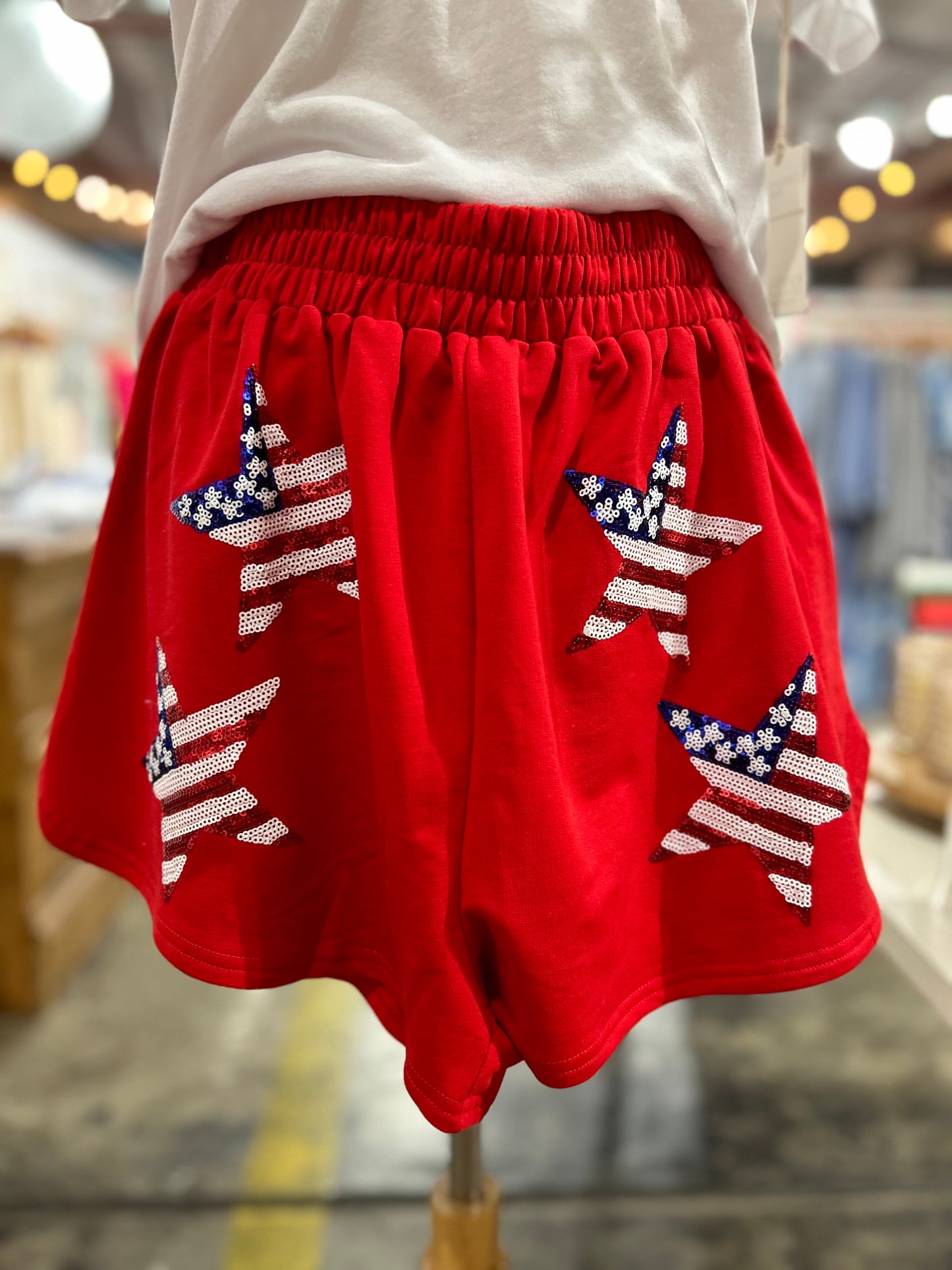 Sequence Star Patriotic Terry Shorts