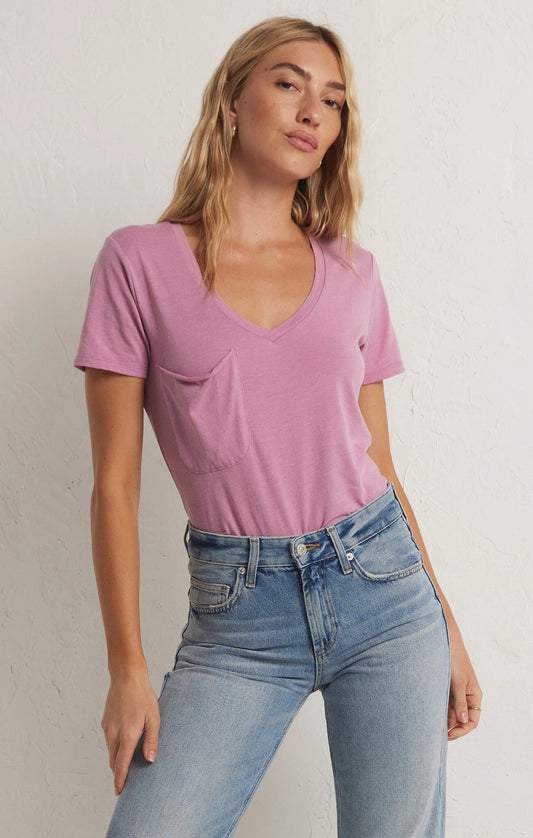 THE POCKET TEE - DUSTY ORCHID