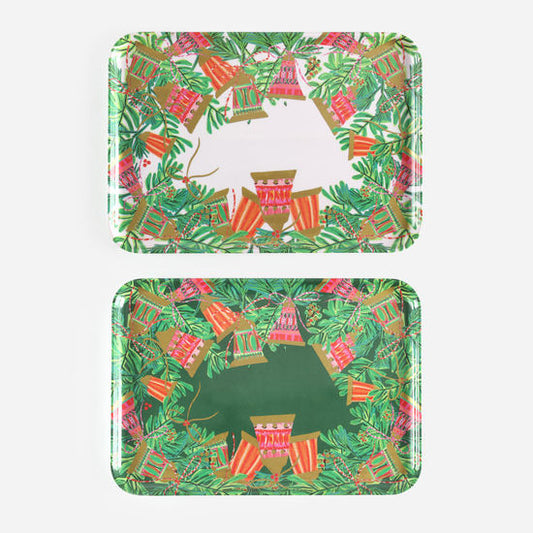 Christmas Bells Rectangular Tray