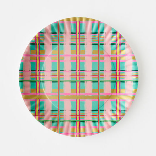 Plaid "Paper" Platter