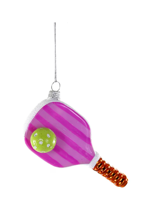 Pink Pickleball Ornament