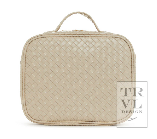 LUXE TRVL2 Cosmetic Toiletry Case - WOVEN BISQUE