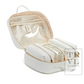 LUXE TRVL2 Cosmetic Toiletry Case - WOVEN WHITE