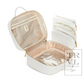 LUXE TRVL2 Cosmetic Toiletry Case - WOVEN WHITE