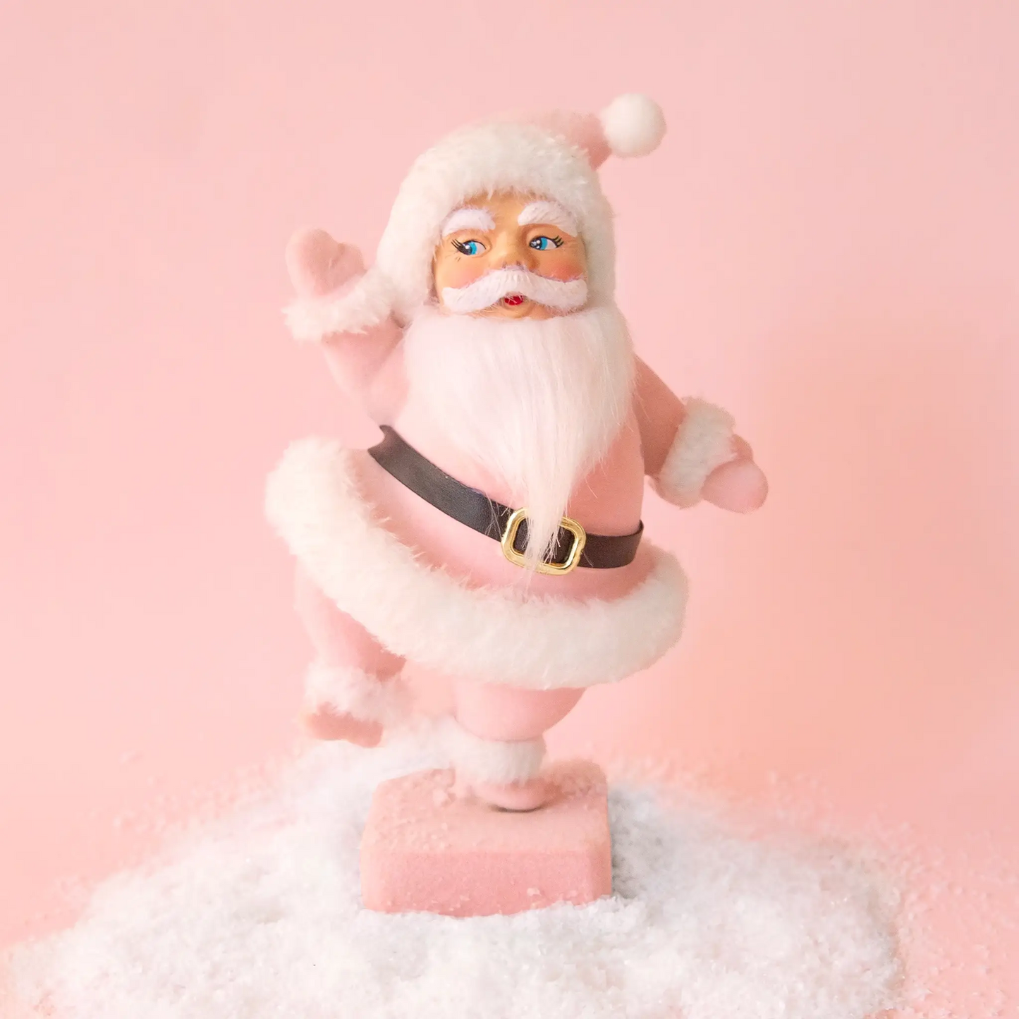 Retro Dancing Christmas Santa | Pink