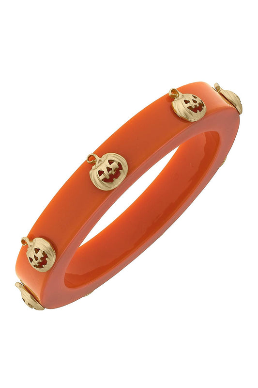 Jack-O'-Lantern Resin Bangle