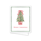 Holly Ribbons Tree: Single Card