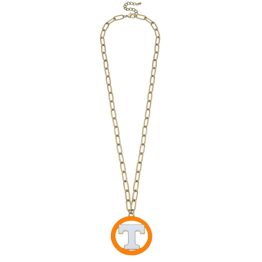 Tennessee Volunteers Logo Enamel Medallion Necklace