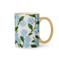 Hydrangea Porcelain Mug