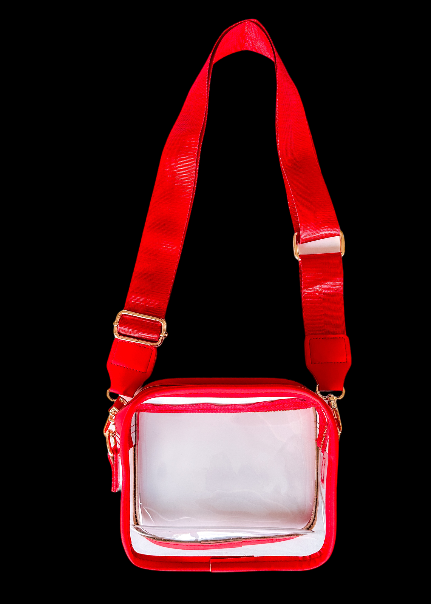 Clear Stadium Event Bag - White Trim