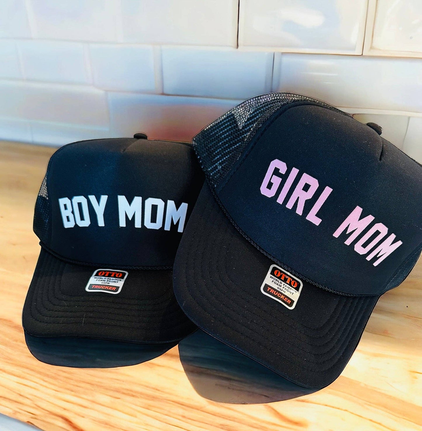 BOY MOM Black Trucker