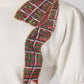 Christmas Plaid Sequins Embroidery Sweater