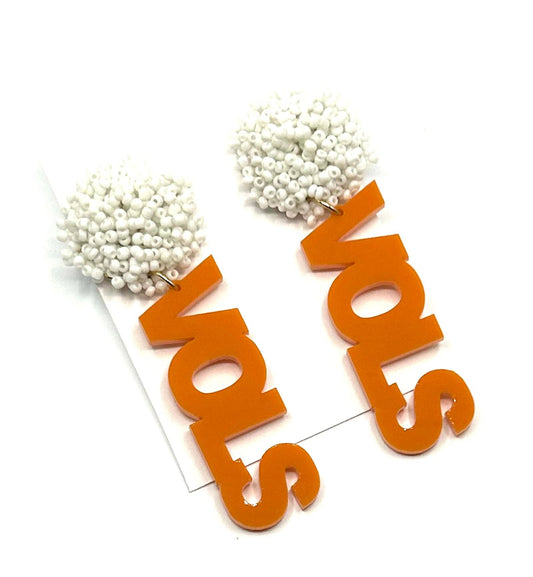 Tennessee Vols Earrings: Single Sample