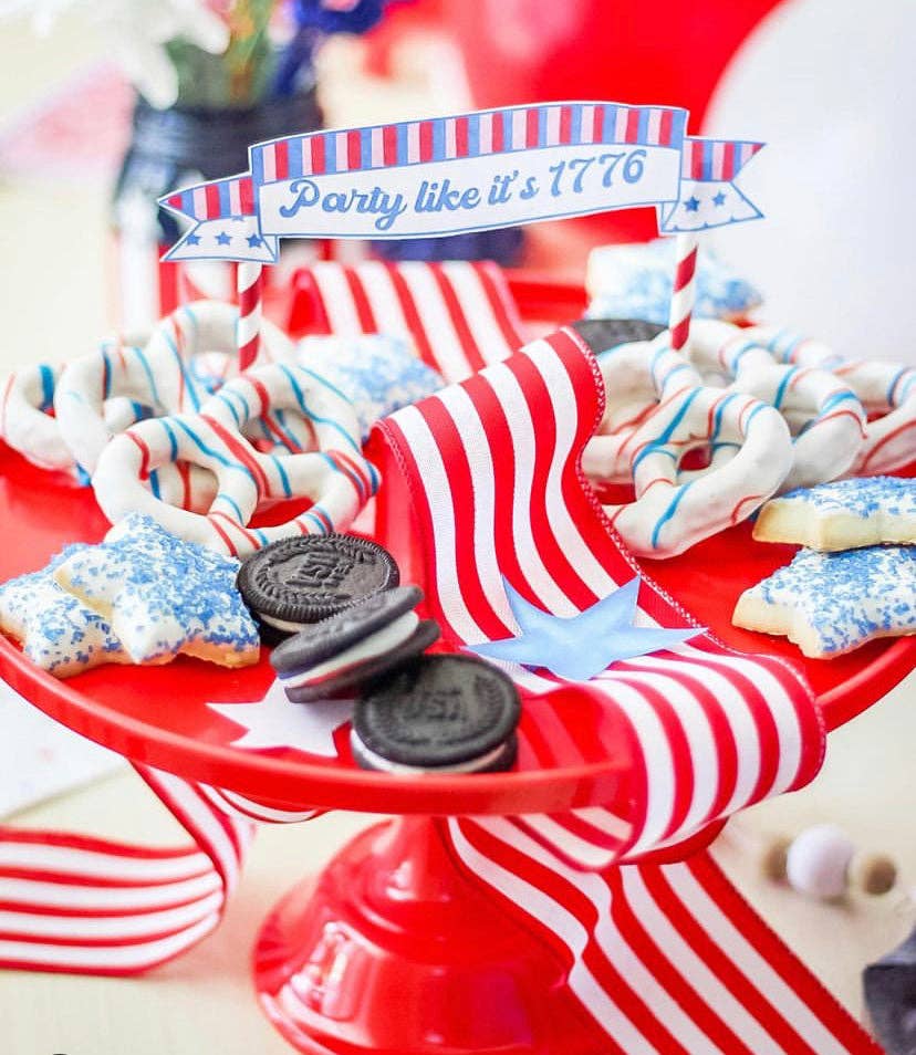 Red Melamine Cake Stand