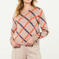 THML Long Sleeve Chain Print Sweater Top